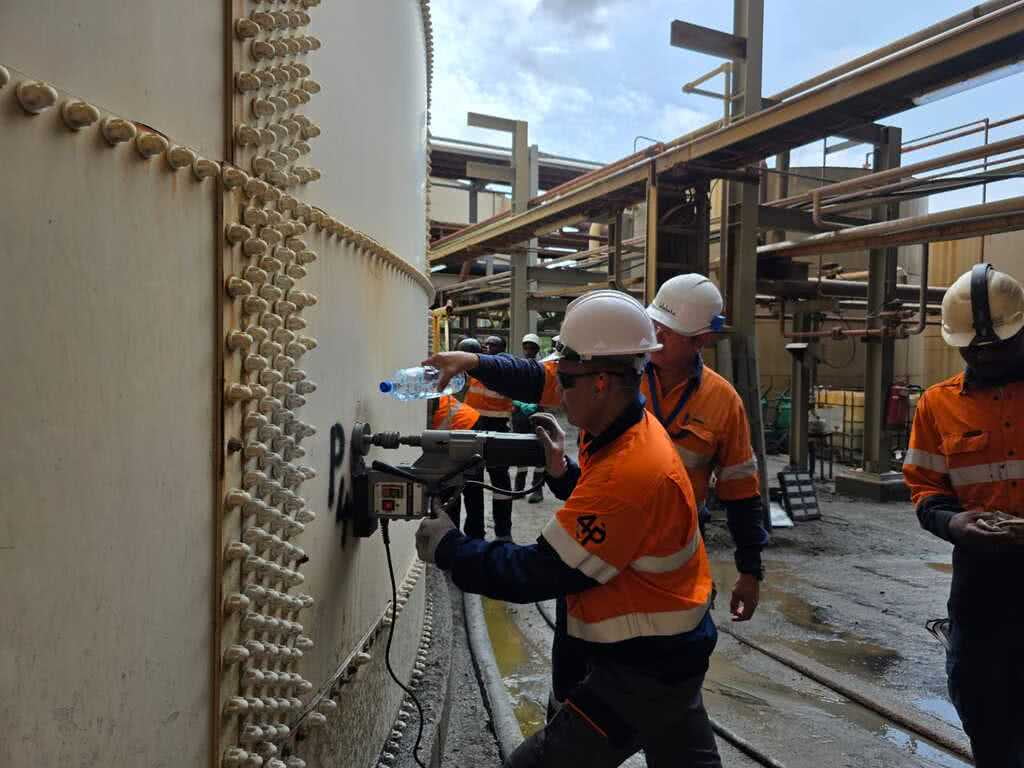 Sparger installation