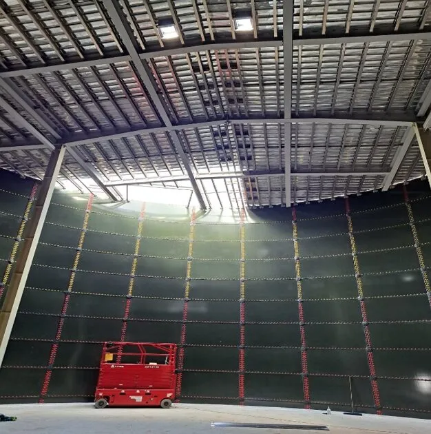 Tank construction progress