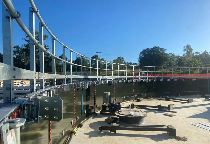 Tank construction progress