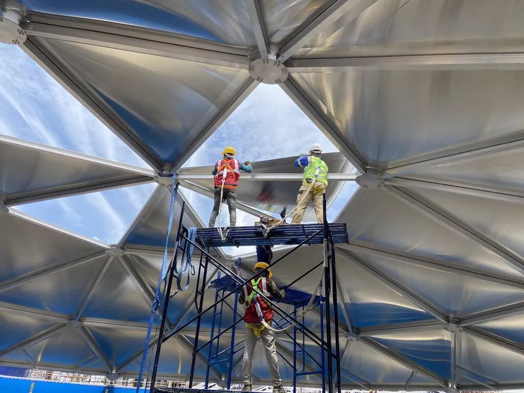 Dome installation